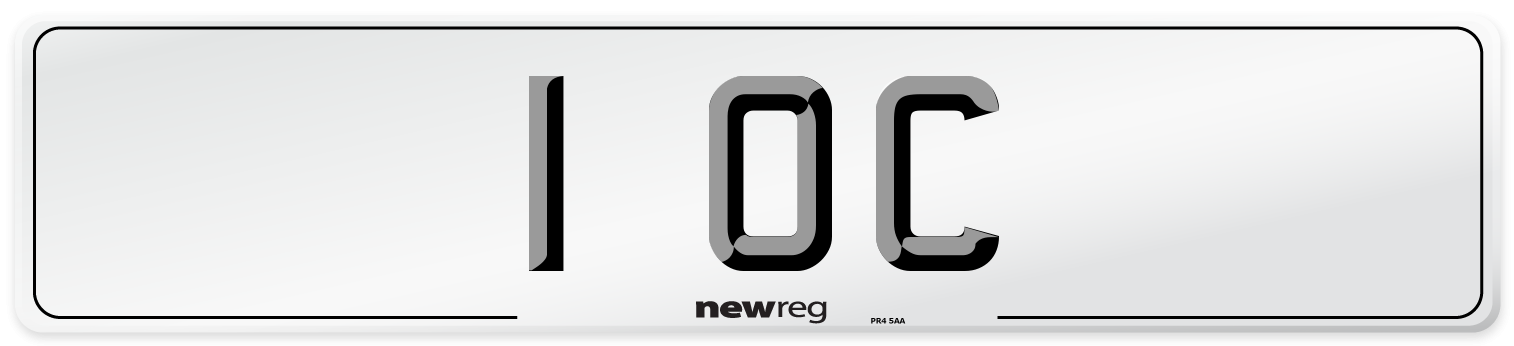 1 OC Number Plate from New Reg